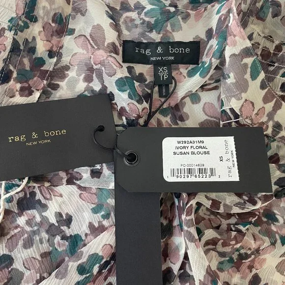 Susan Silk Long-Sleeve Floral Blouse from rag & bone - Picture 10 of 11